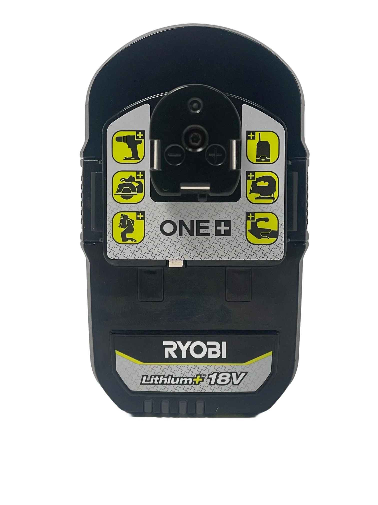 Ryobi 18V ONE+ 2.0Ah Lithium+ Compact Battery Pack Personalised Power Tool Battery Decal - top